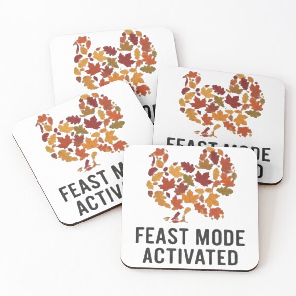 Item preview, FEAST MODE ACTIVATED"Autumn Leaves Turkey. Thanksgiving Dinner. designed and sold by ZyVoAli.