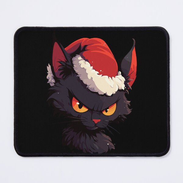 Item preview, Dark Christmas Yule Cat designed and sold by bapupa.