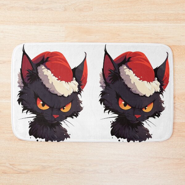 Item preview, Dark Christmas Yule Cat designed and sold by bapupa.
