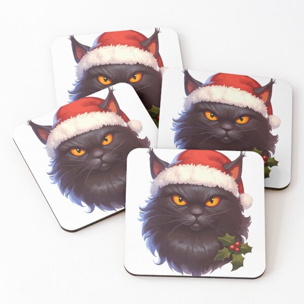 Item preview, Spooky Christmas Yule Cat designed and sold by bapupa.