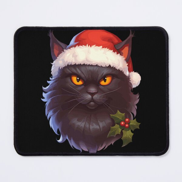 Item preview, Spooky Christmas Yule Cat designed and sold by bapupa.