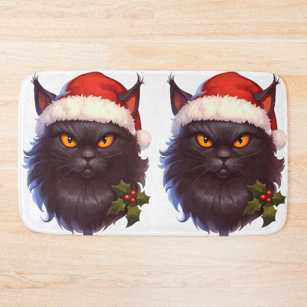 Item preview, Spooky Christmas Yule Cat designed and sold by bapupa.