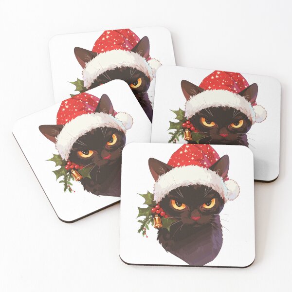 Item preview, Festive Christmas Yule Cat designed and sold by bapupa.