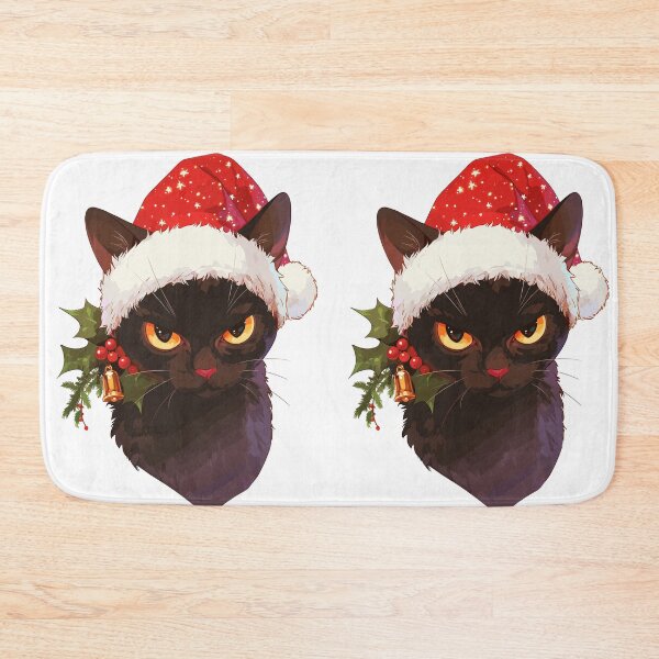 Item preview, Festive Christmas Yule Cat designed and sold by bapupa.