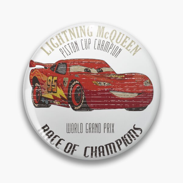 Item preview, Disney Pixar Cars 2 Lightning McQueen Champion Vintage Logo  designed and sold by Aliyah Niko.
