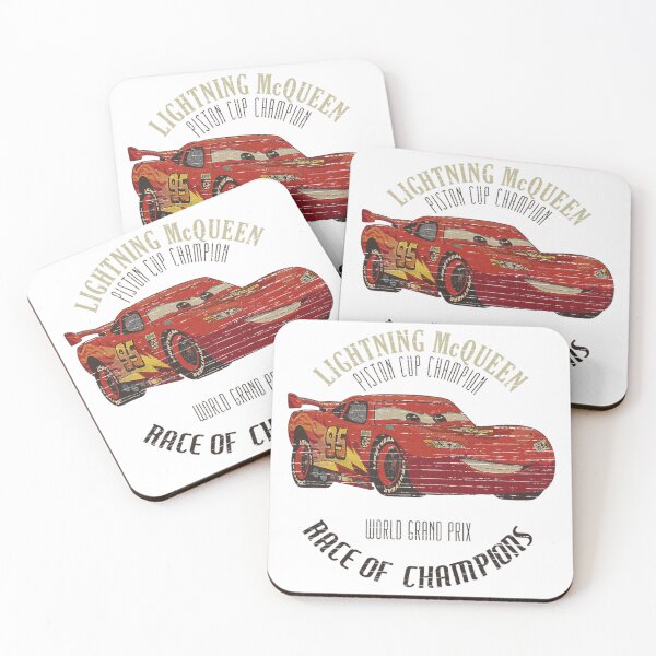Item preview, Disney Pixar Cars 2 Lightning McQueen Champion Vintage Logo  designed and sold by Aliyah Niko.