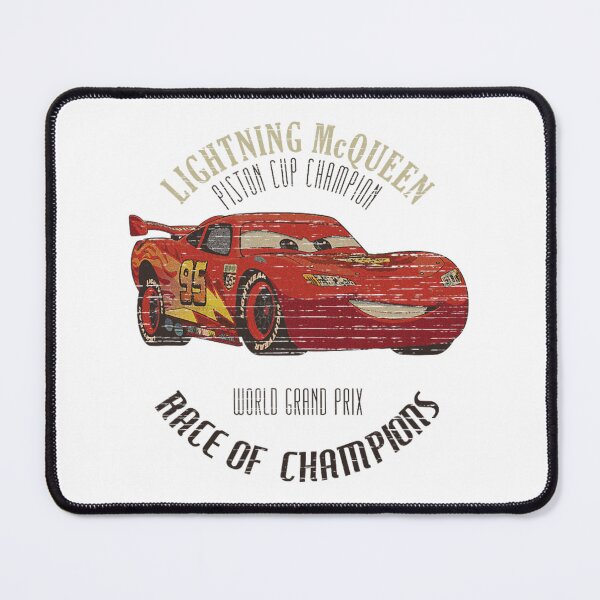 Item preview, Disney Pixar Cars 2 Lightning McQueen Champion Vintage Logo designed and sold by Aliyah Niko.