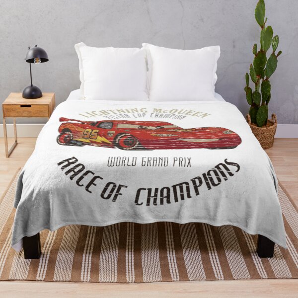Item preview, Disney Pixar Cars 2 Lightning McQueen Champion Vintage Logo  designed and sold by Aliyah Niko.