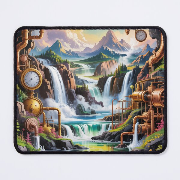 Item preview, Мajestic mountain waterfalls steampunk-style. designed and sold by Lilashakti ⭐️ ⭐️ ⭐️ ⭐️ ⭐️.