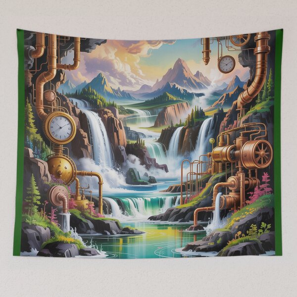 Item preview, Мajestic mountain waterfalls steampunk-style. designed and sold by Lilashakti ⭐️ ⭐️ ⭐️ ⭐️ ⭐️.