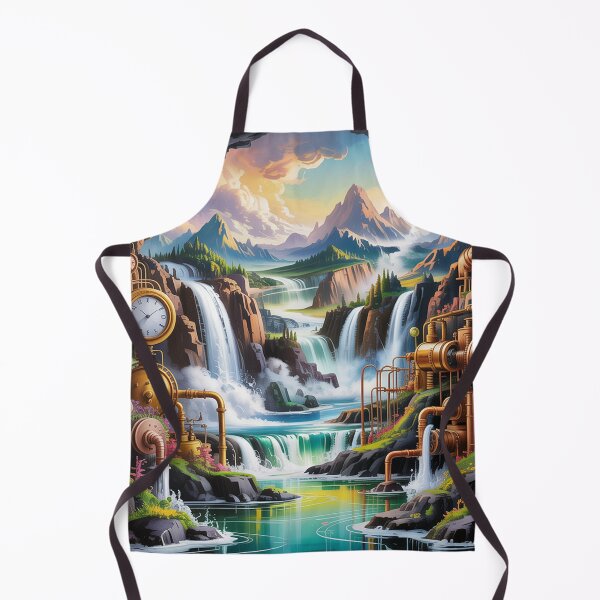 Item preview, Мajestic mountain waterfalls steampunk-style. designed and sold by Lilashakti ⭐️ ⭐️ ⭐️ ⭐️ ⭐️.