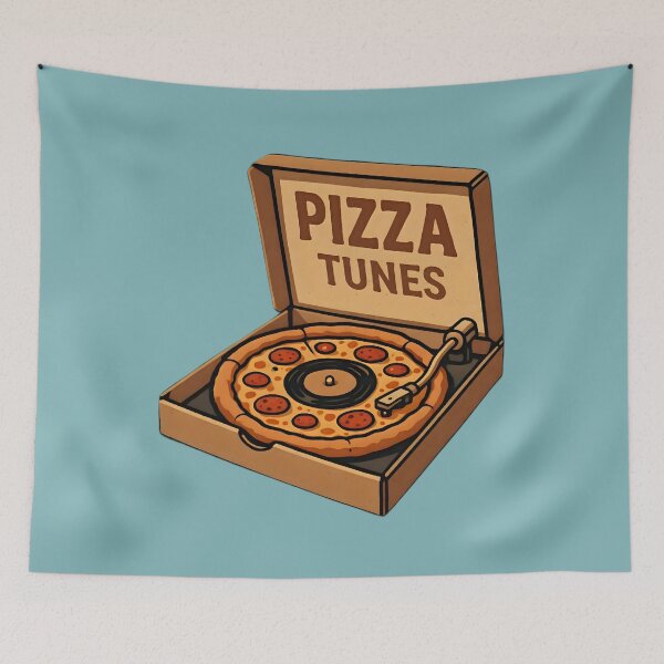 Item preview, Pizza Vinyl Spinner – Music & Slice Mashup designed and sold by SidTastic .