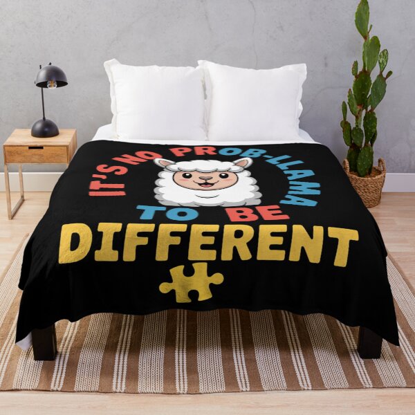 Item preview, It's No Prob - Llama To Be Different Autism Awareness designed and sold by ValerieRodrigue.