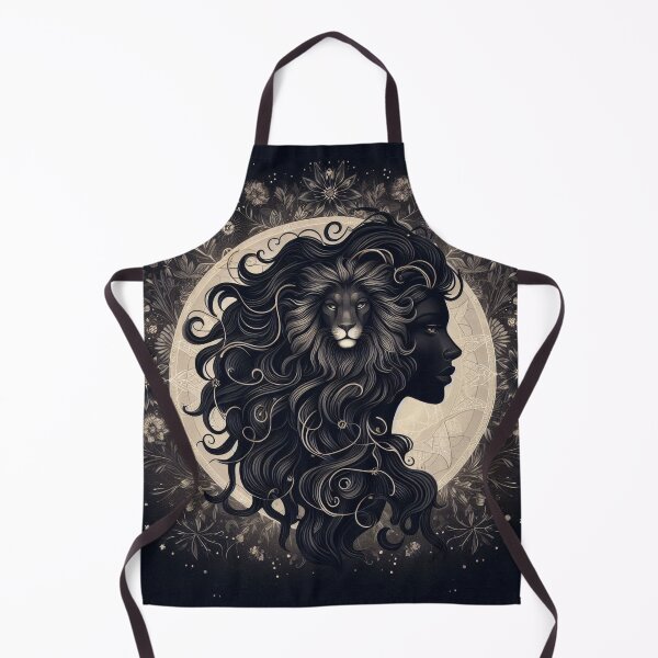 Item preview, Leo – Dark Realistic Zodiac Illustration designed and sold by Roberta Calabrese.