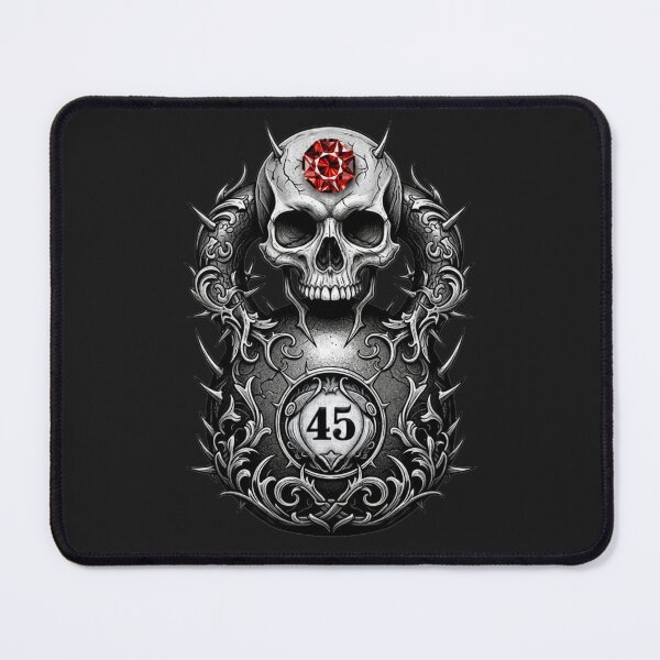 Item preview, Kettlebell Skull Mark – Dark Tattoo Fitness Emblem designed and sold by ReptiWorks.