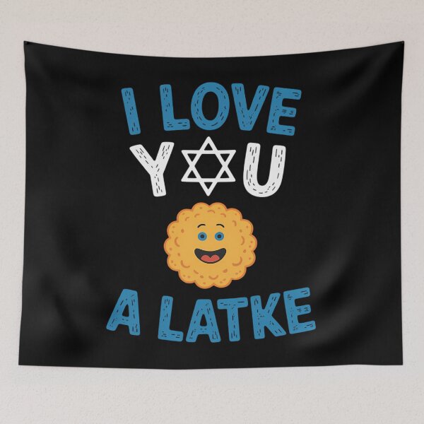 Item preview, Fun I Love You A Latke Hannukah and Passover designed and sold by ValerieRodrigue.