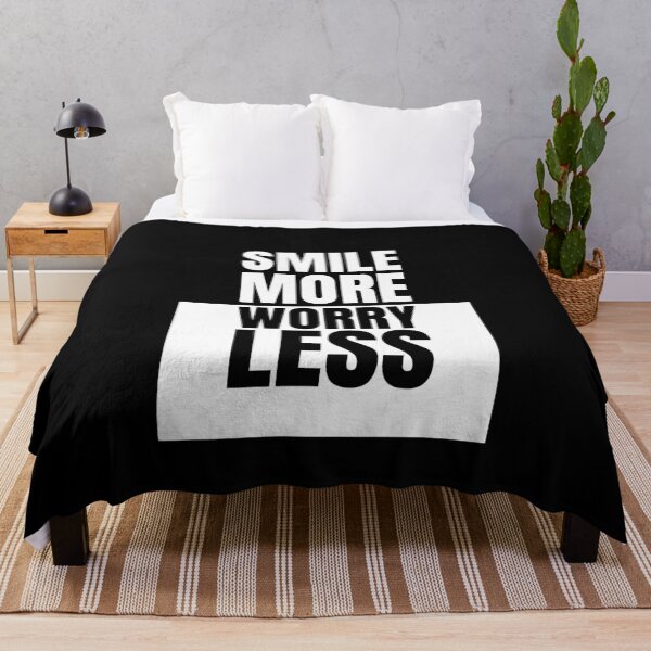 Item preview, Smile more worry less designed and sold by Dondonmart.