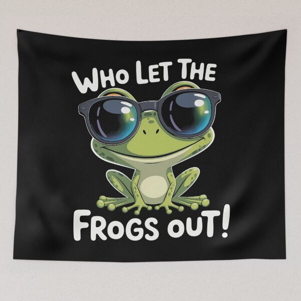Item preview, Funny Passover Who Let the Frogs Out Jewish Seder designed and sold by ValerieRodrigue.