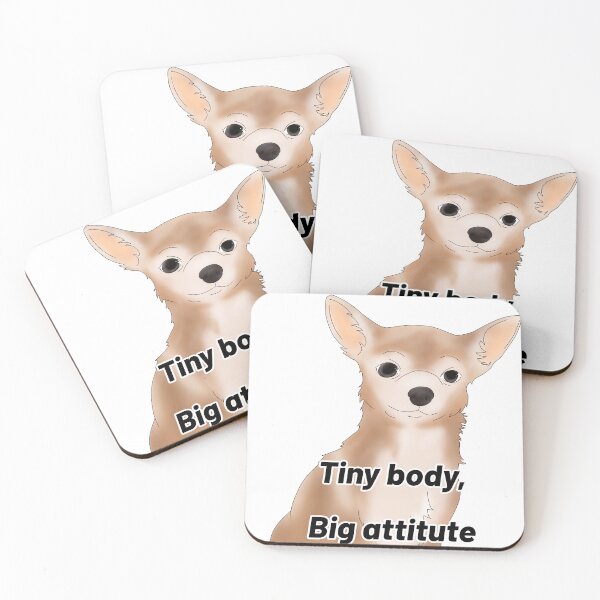 Item preview, Chihuahua – “Tiny Body, Big Attitude” – Sassy Dog Semirealistic Design designed and sold by Crack-in-Colors.
