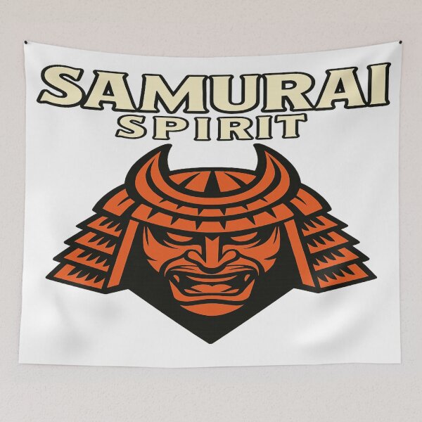 Item preview, Samurai Mask Warrior Emblem – Japanese Oni Design designed and sold by TrendMixDesigns.