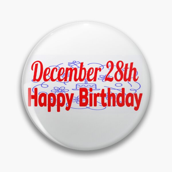 Item preview, December 28th, Gift birthday  designed and sold by Sujinthaiart.
