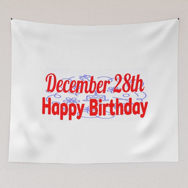Item preview, December 28th, Gift birthday  designed and sold by Sujinthaiart.