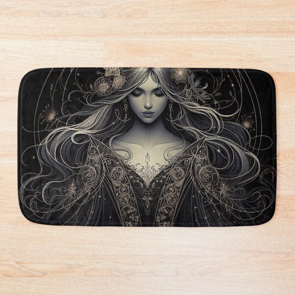 Item preview, Virgo – Dark Realistic Zodiac Illustration designed and sold by Roberta Calabrese.