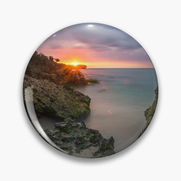 Item preview, Sunset Over The North Face bRocky Seascape designed and sold by Mariflowers.