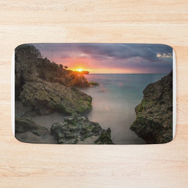 Item preview, Sunset Over The North Face bRocky Seascape designed and sold by Mariflowers.