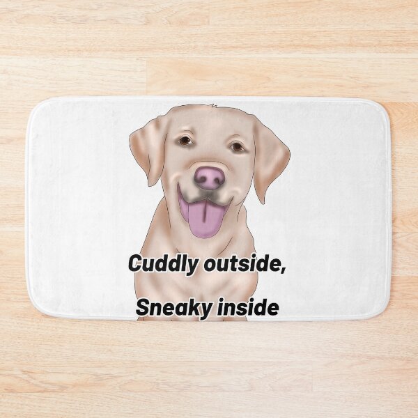 Item preview, Labrador – “Cuddly Outside, Sneaky Inside” – Funny Dog Semirealistic Design designed and sold by Crack-in-Colors.