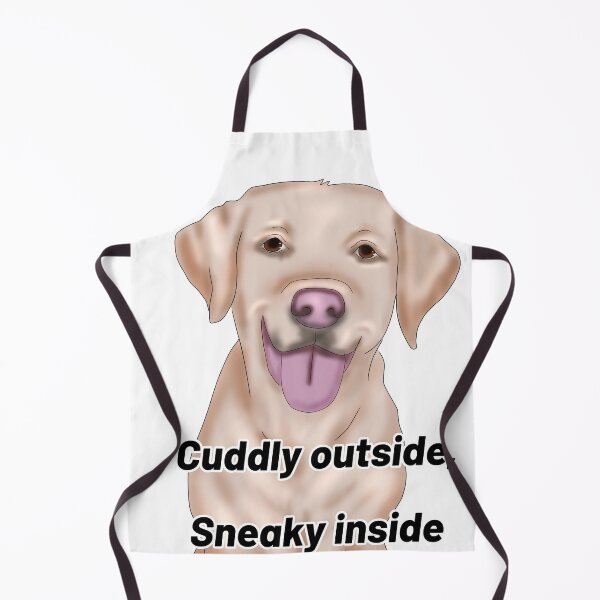 Item preview, Labrador – “Cuddly Outside, Sneaky Inside” – Funny Dog Semirealistic Design designed and sold by Crack-in-Colors.