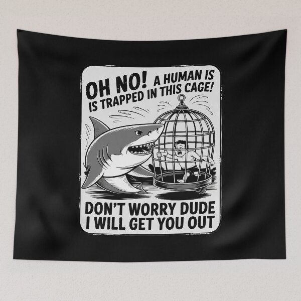 Item preview, Great White Shark Ocean Biologists Largest Predator Fish  designed and sold by lilLilaBatArt.