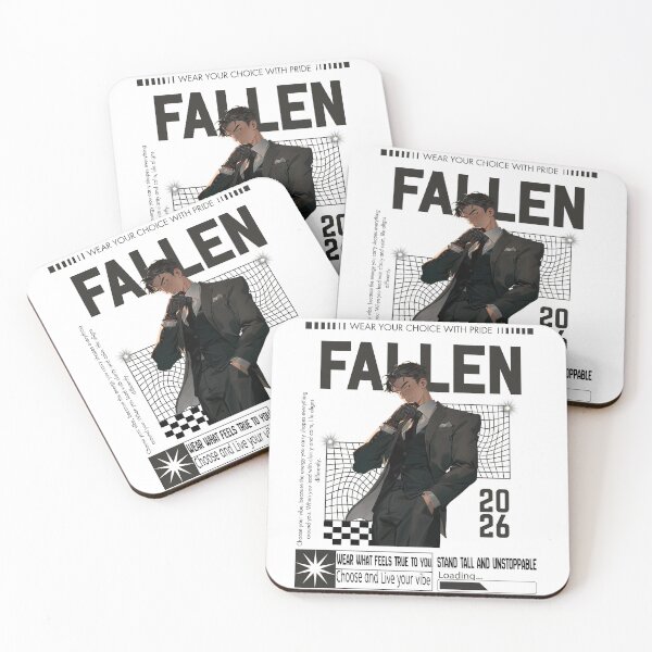 Item preview, FALLEN Aesthetic 2026 – Dark Elegant Male Character Art, Premium Streetwear Graphic, Luxury Noir Anime Style T-Shirt Design designed and sold by YasirHamidDesigns .