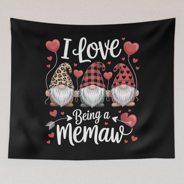 Item preview, Three Gnomes I Love Being A Memaw Valentines Day  designed and sold by HeinzanoWeno.