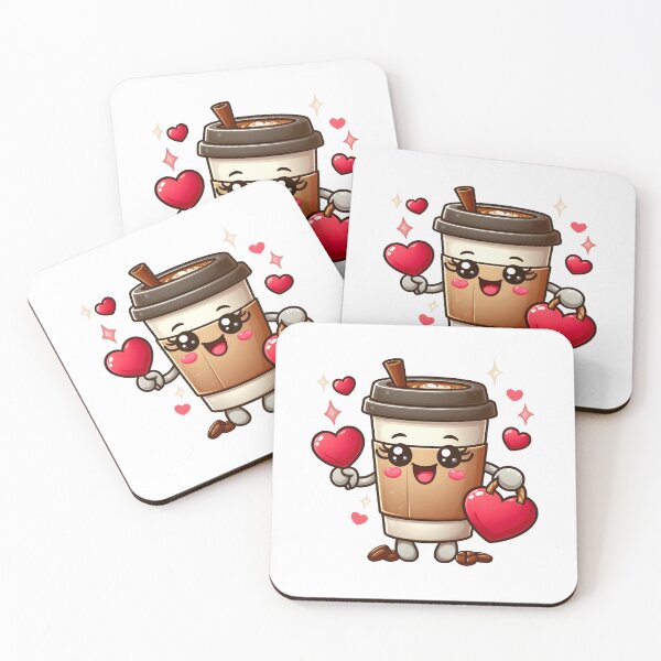 Item preview, Cute Takeaway Coffee Cup Kawaii Character – Fun Coffee Art Design designed and sold by Lulunza.
