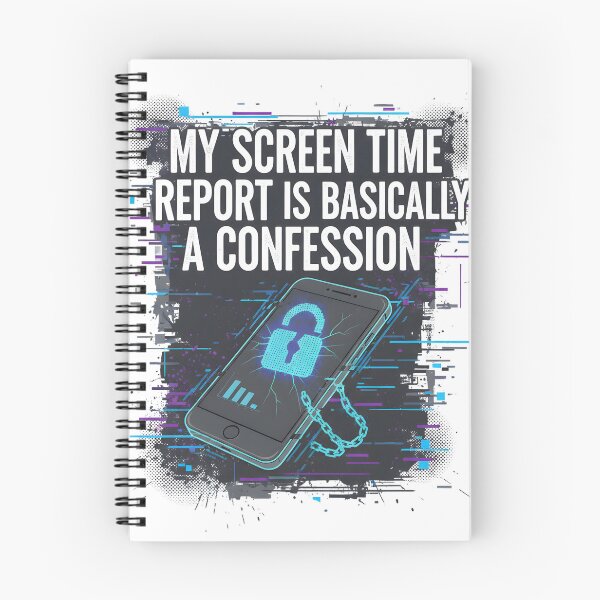 Item preview, Digital Confession Screen Time Report T-Shirt designed and sold by InkHavenThreads.