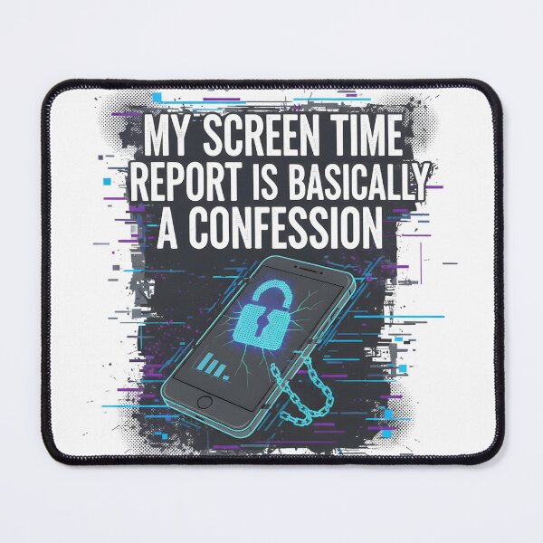 Item preview, Digital Confession Screen Time Report T-Shirt designed and sold by InkHavenThreads.