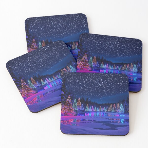 Item preview, Magical Christmas Trees in Enchanted Forest Under Stars and Night Sky designed and sold by acceleratorhams.