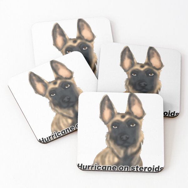 Item preview, Belgian Malinois – “Hurricane on Steroids” – Semi-Realistic Powerful Dog Design designed and sold by Crack-in-Colors.