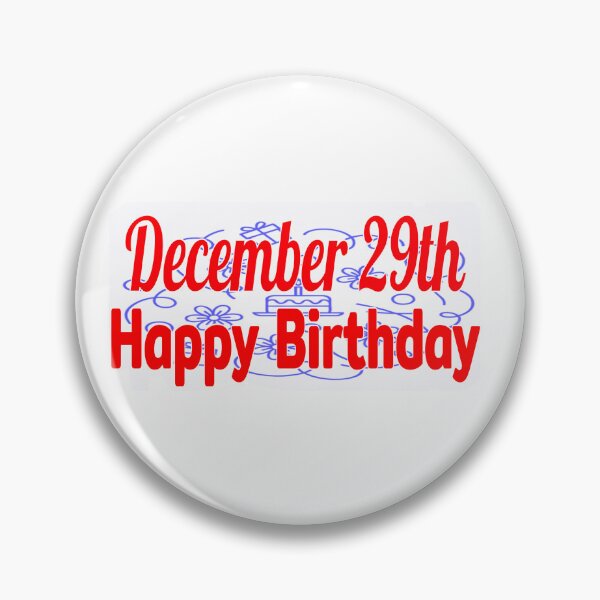 Item preview, December 29th, Gift birthday  designed and sold by Sujinthaiart.