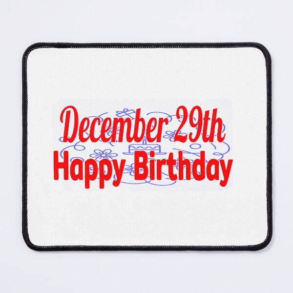 Item preview, December 29th, Gift birthday designed and sold by Sujinthaiart.