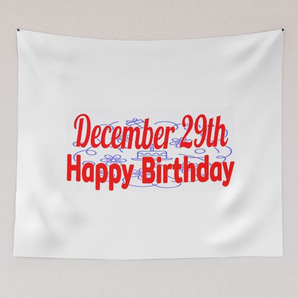Item preview, December 29th, Gift birthday  designed and sold by Sujinthaiart.