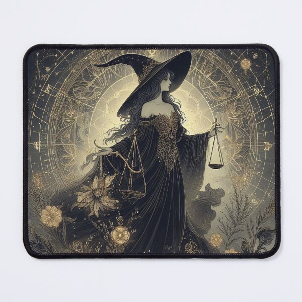 Item preview, Libra – Dark Realistic Zodiac Illustration designed and sold by Roberta Calabrese.