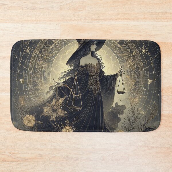 Item preview, Libra – Dark Realistic Zodiac Illustration designed and sold by Roberta Calabrese.