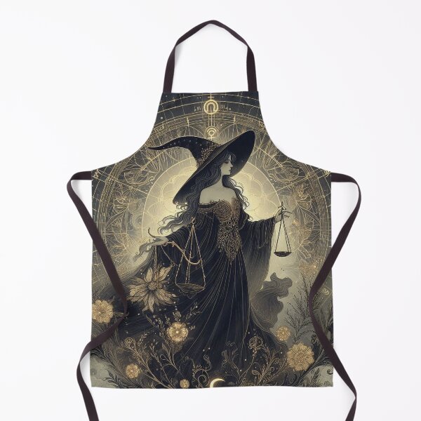 Item preview, Libra – Dark Realistic Zodiac Illustration designed and sold by Roberta Calabrese.