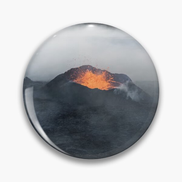 Item preview, Misty Volcano Lava Magma Photographic Print designed and sold by Mother-Nature65.