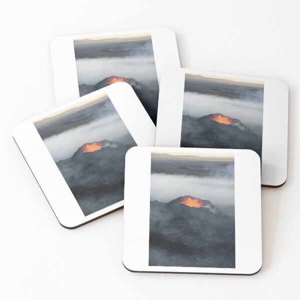 Item preview, Misty Volcano Lava Magma Photographic Print designed and sold by Mother-Nature65.