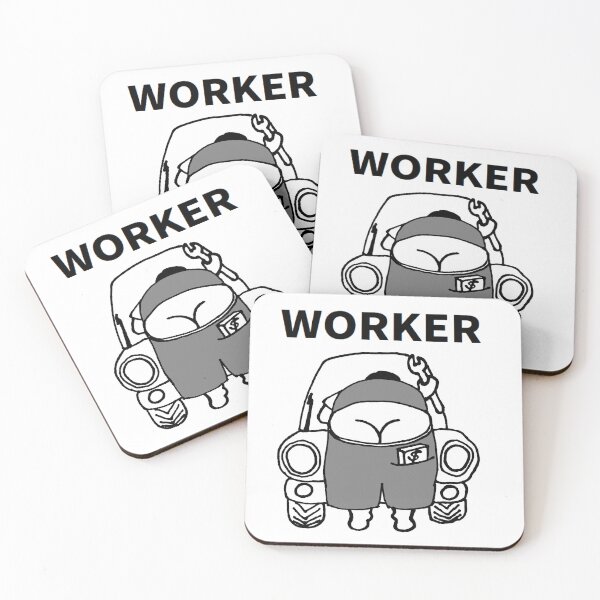 Item preview, funny gift cartoon art: worker designed and sold by jameshowgelpen.