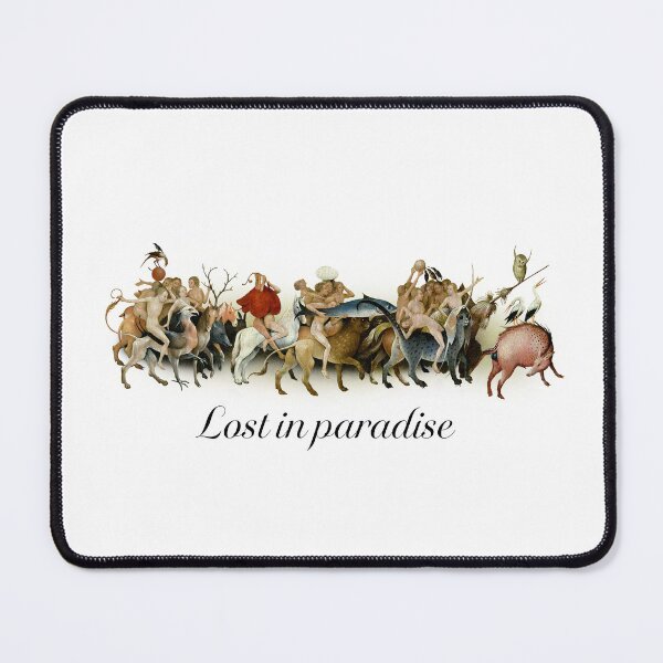 Item preview, Garden of Earthly Delights Fragment - Lost in Paradise designed and sold by Printspiration, Explore Unique Art & Designs.