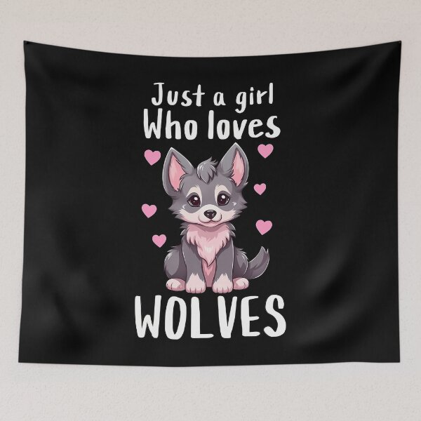 Item preview, Just A Girl Who Loves Wolves designed and sold by ChantelNicole.